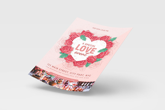 Valentines Flyer & Poster Templates in Flyer Templates - product preview 8