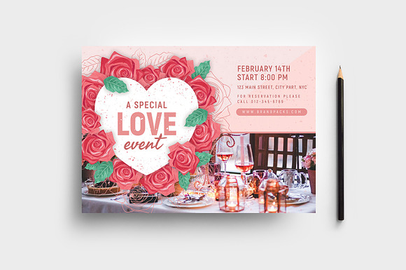 Valentines Flyer & Poster Templates in Flyer Templates - product preview 9