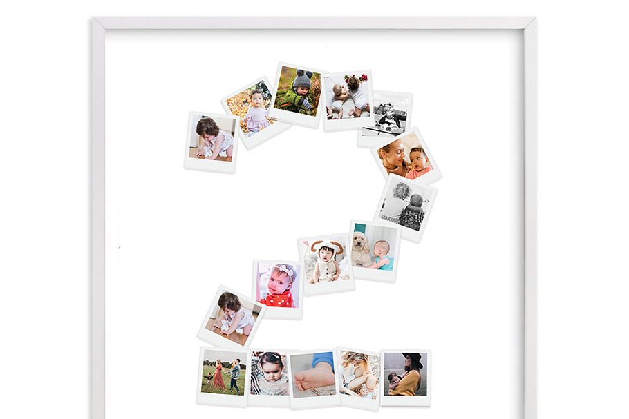 Photo Collage Template Number two in Card Templates - product preview 8