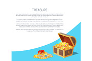 Treasure Poster, Text Sample Vector