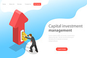 Landing page of financial investment