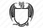 Dragon Crest Heraldic Coat of Arms