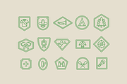 15 Scout Badge Icons