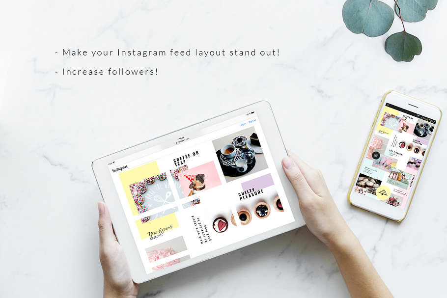 Instagram PUZZLE template - Baker in Instagram Templates - product preview 8