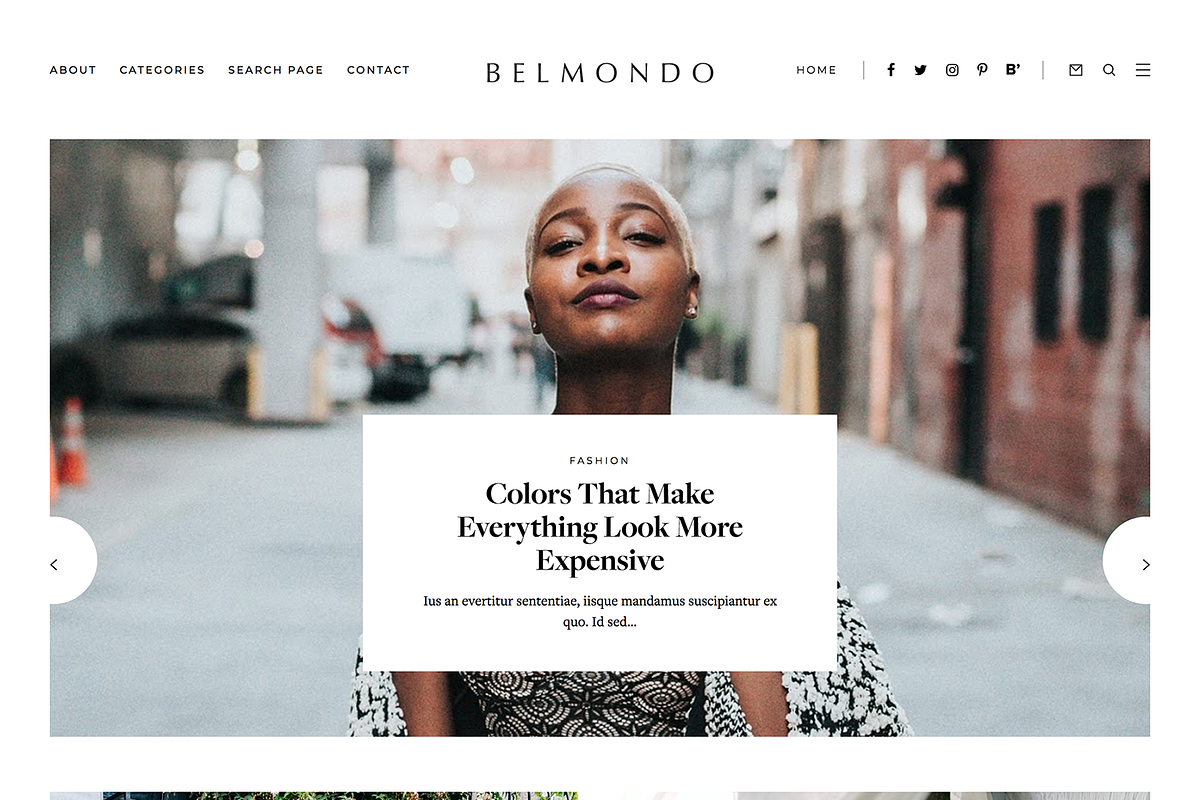 Responsive Blogger Template Belmondo in Website Templates - product preview 8