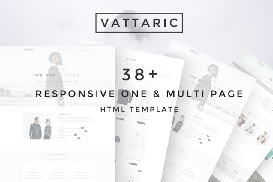 Vattaric - Multipurpose HTM Template in Website Templates - product preview 8