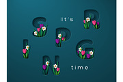 Its Spring time typographic design