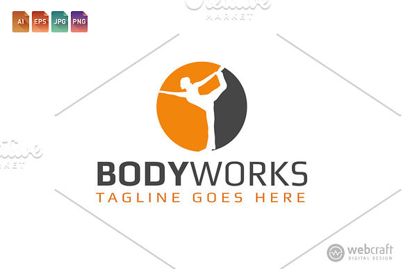 Fitness Gym Logo Template 1 in Logo Templates - product preview 2