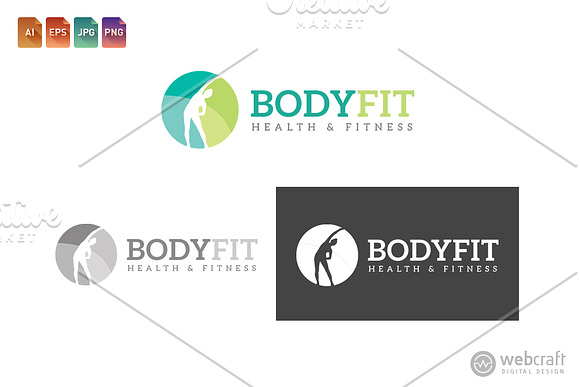 Fitness Gym Logo Template 2 in Logo Templates - product preview 1