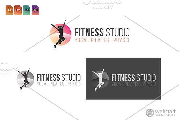 Fitness Gym Logo Template 3 in Logo Templates - product preview 1