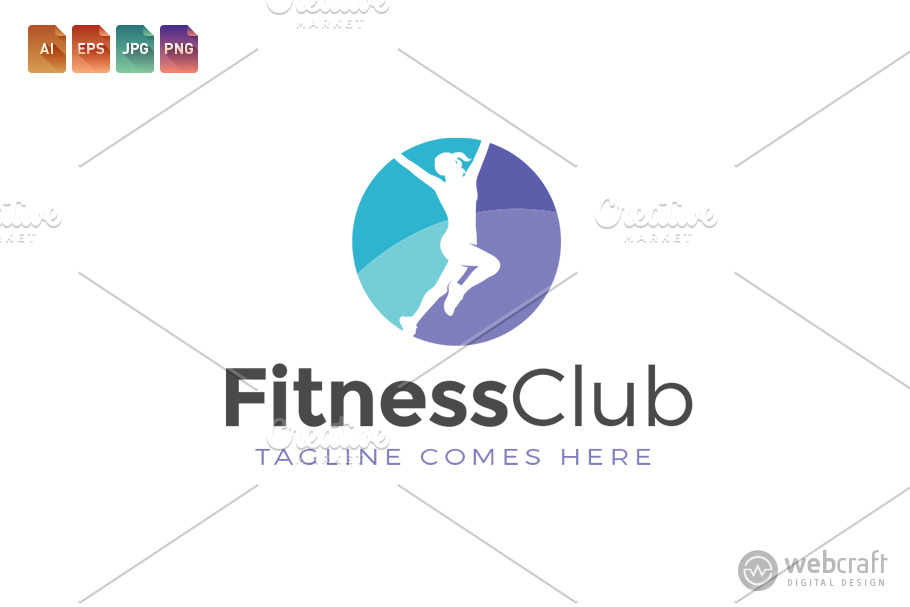 Fitness Gym Logo Template 4
