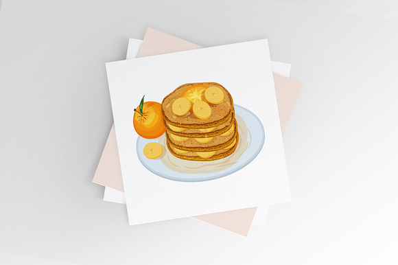 Pancakes set in Illustrations - product preview 2