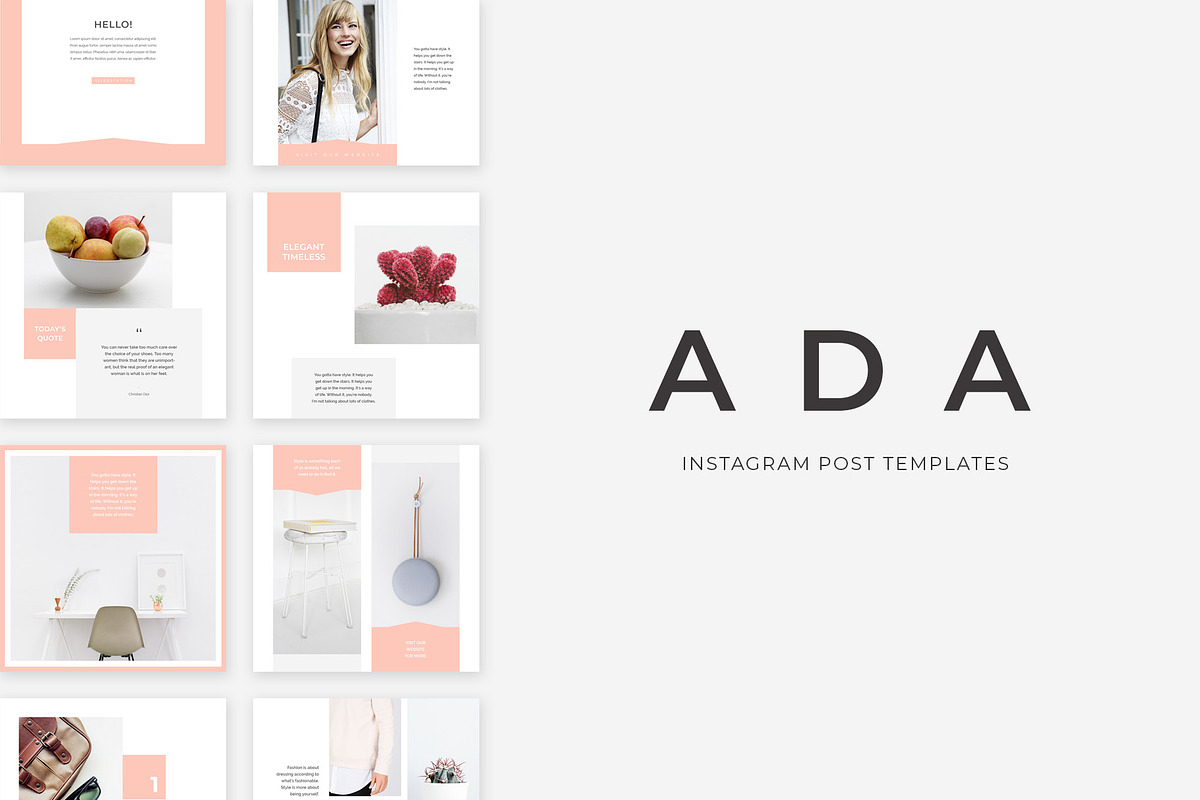 Ada Instagram Post Templates in Instagram Templates - product preview 8