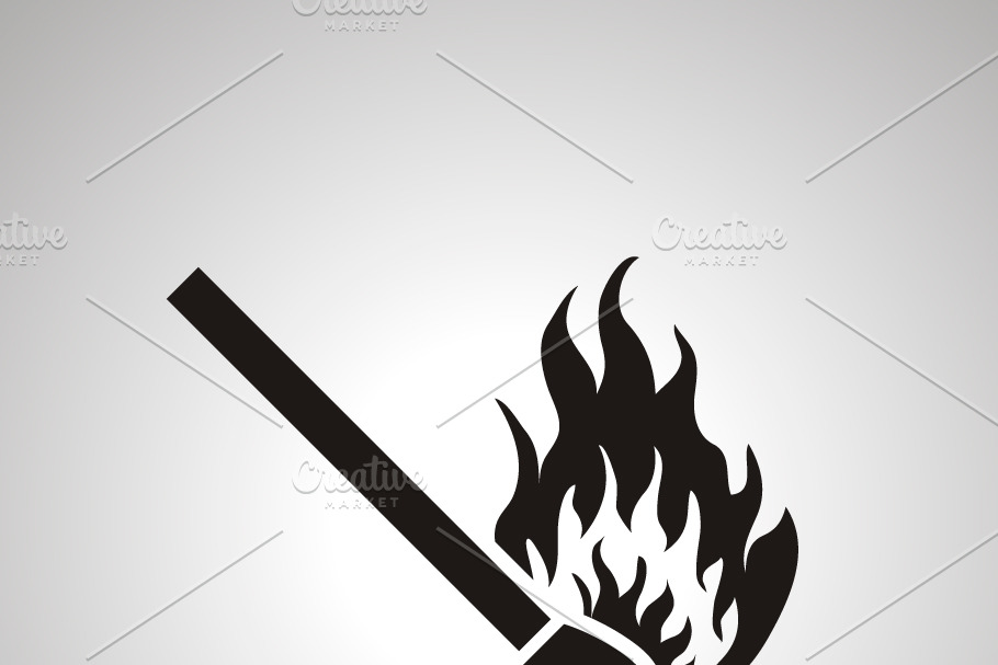 Match with fire icon