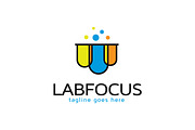 Lab Focus Logo Template Design