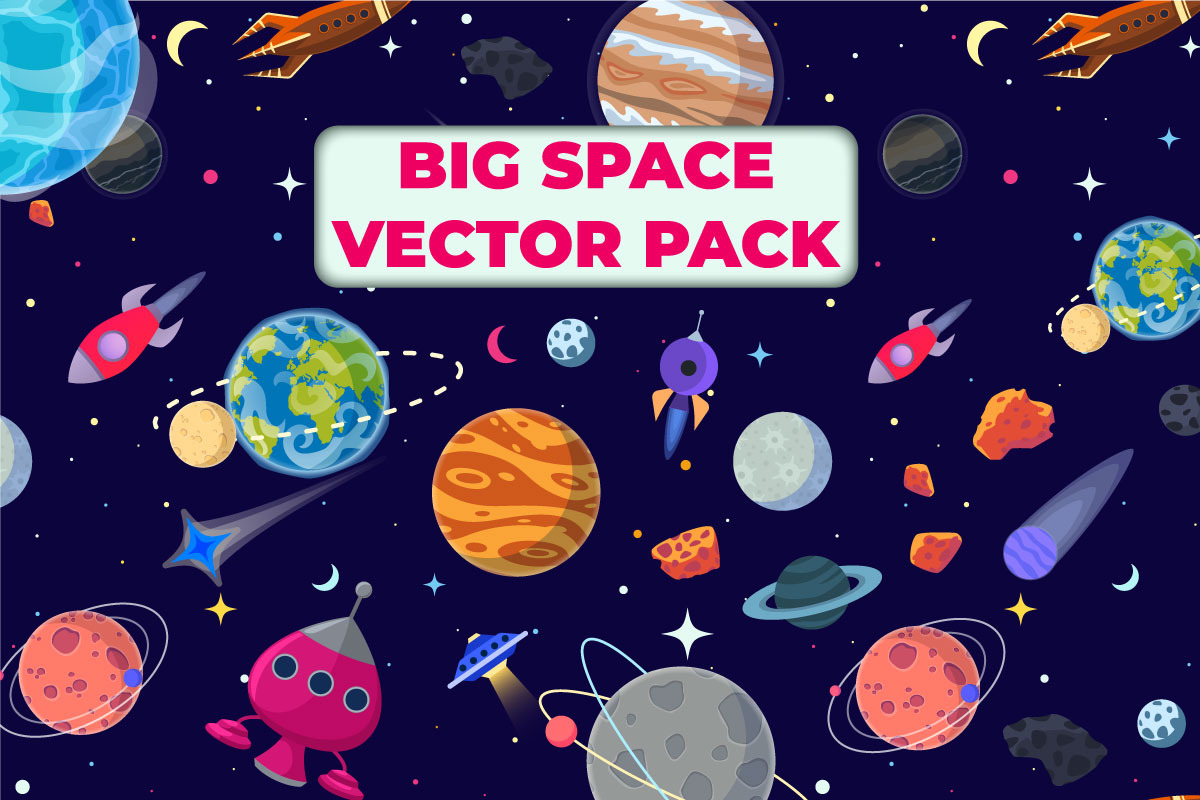 Big Space Vector Pack in Illustrations - product preview 8