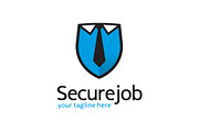 Secure Job Logo Template Design