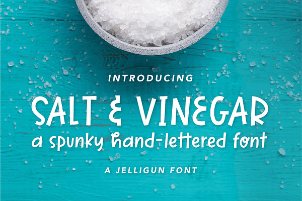 Salt & Vinegar | A Spunky Block Font