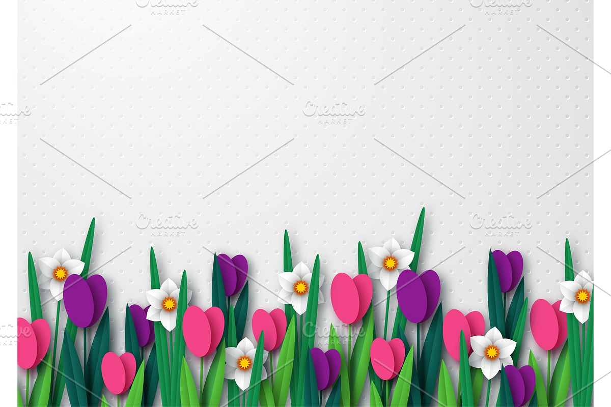 Spring empty template for seasonal in Illustrations - product preview 8
