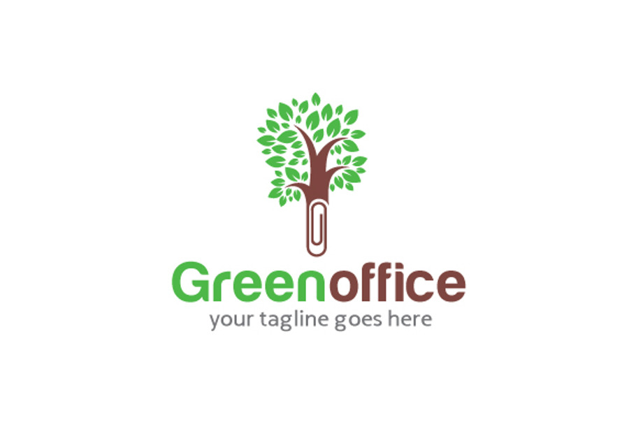 Green Office Logo Template Design in Logo Templates - product preview 8