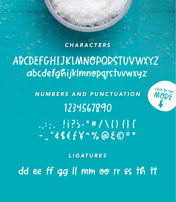 Salt & Vinegar | A Spunky Block Font in Block Fonts - product preview 5