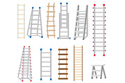 Ladders Set Made from Different 