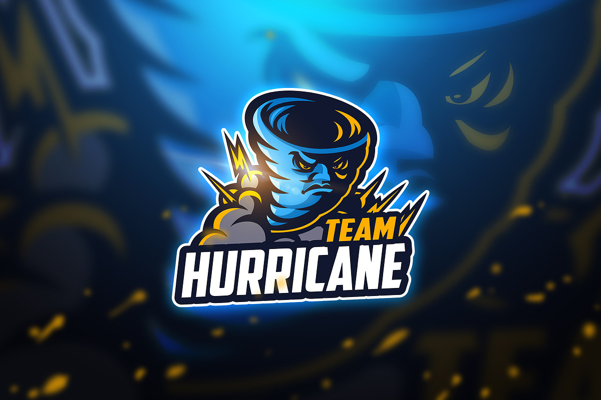 Huricane - Mascot & Esport Logo in Logo Templates - product preview 8
