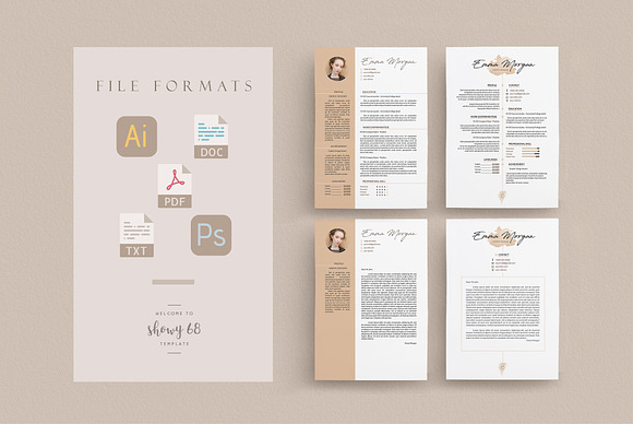 Simple Resume BUNDLE Template M in Resume Templates - product preview 4