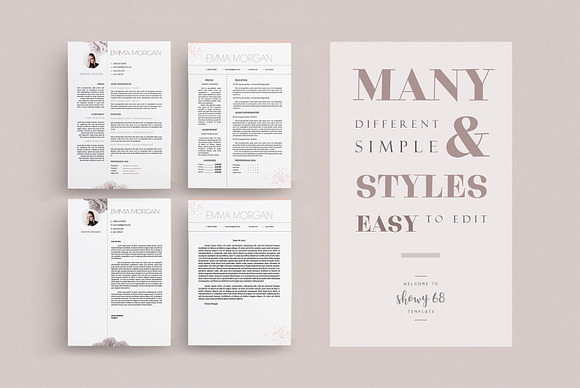 Simple Resume BUNDLE Template M in Resume Templates - product preview 5