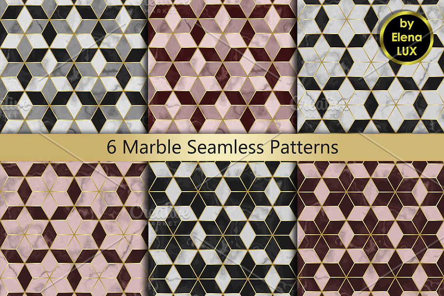 Marble Seamless Pattern Set in Patterns - product preview 8