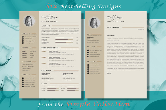 Resume CV Simple Bundle in Resume Templates - product preview 3