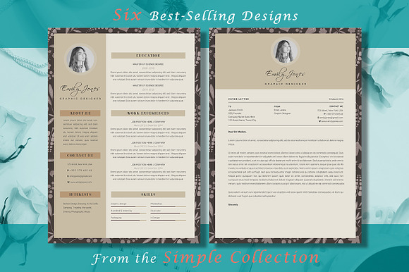 Resume CV Simple Bundle in Resume Templates - product preview 5