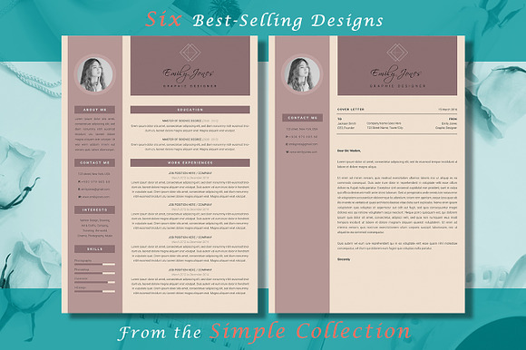 Resume CV Simple Bundle in Resume Templates - product preview 7