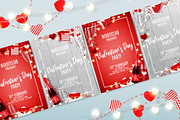 Happy Valentine's Day party flyers