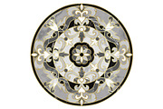 Luxury Gray and Gold Marble Mosaic
