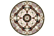 Luxury Pink and Gold Marble Mosaic