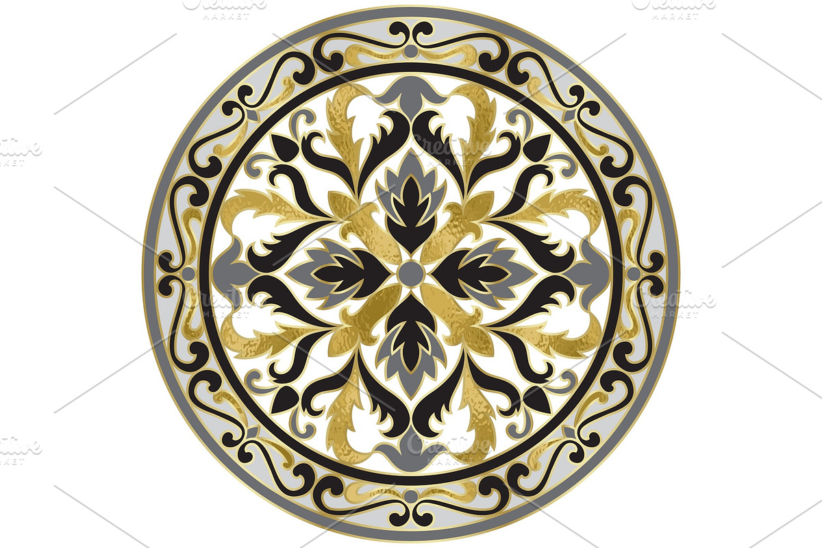 Vector Mosaic Classic Floral in Textures - product preview 8
