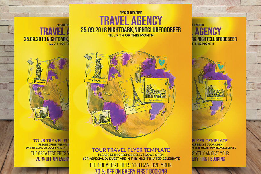 Thailand Tour Travel Flyer in Flyer Templates - product preview 8