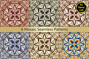 Mosaic Seamless Pattern Set
