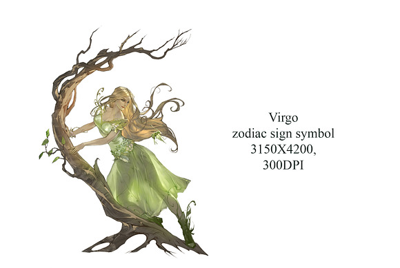 Virgo Zodiac illustration in Illustrations - product preview 1
