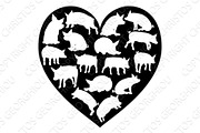 Pig Heart Silhouette Concept