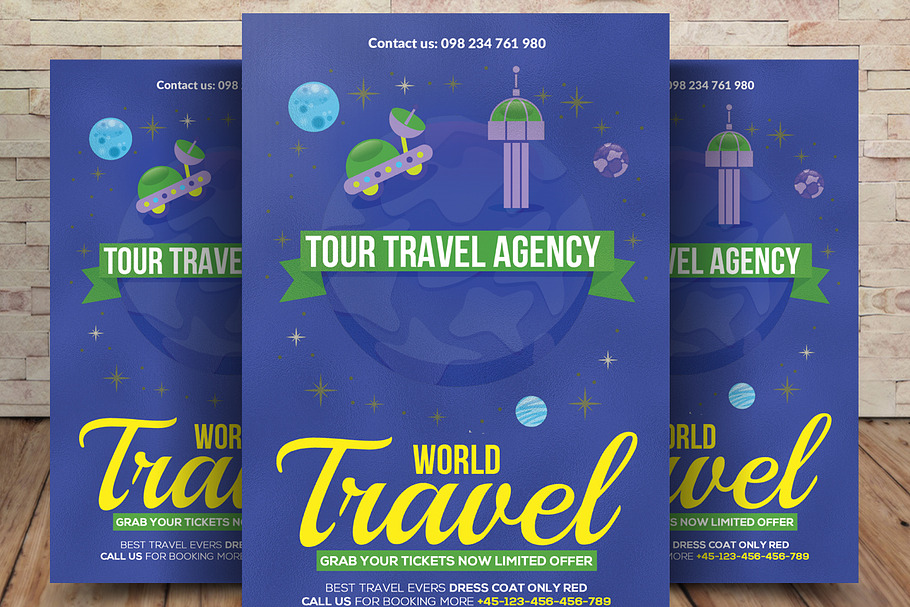 Thailand World Travel Agency Flyer in Flyer Templates - product preview 8