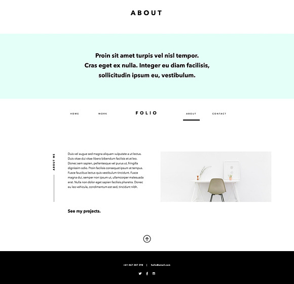 FOLIO | Adobe Muse Website Template in Website Templates - product preview 1