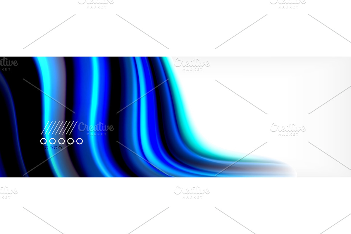 Abstract wave lines liquid fluid in Illustrations - product preview 8
