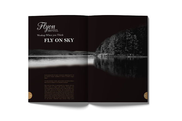 Flyon Brochure Photoshop Template in Brochure Templates - product preview 1