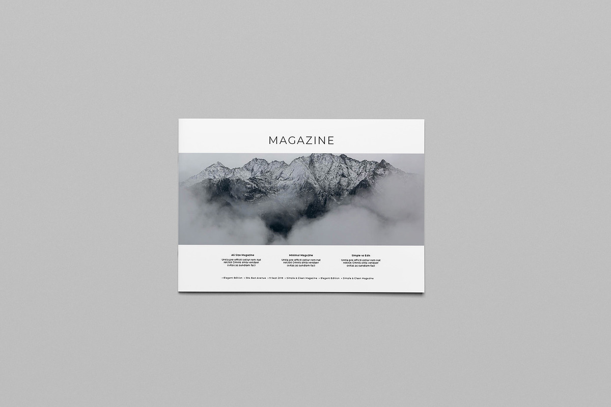 Minimal Landscape Magazine III in Magazine Templates - product preview 8