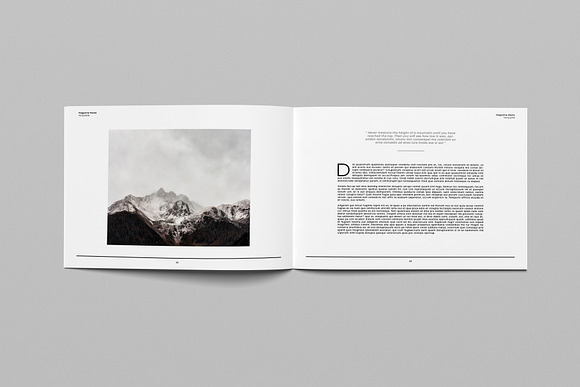 Minimal Landscape Magazine III in Magazine Templates - product preview 12