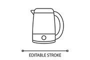 Electric kettle linear icon