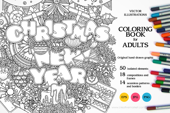 Christmas and New Year illustrations in Illustrations - product preview 8