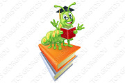 Book Worm Caterpillar Reading